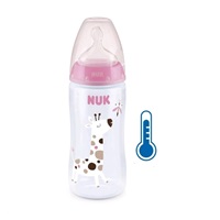 NUK FC+Temperature Control cumisüveg 300 ml BOX-Flow Control szívófej pink