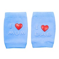 Gyermek térdvédő New Baby ABS-el I Love Mum and Dad kék