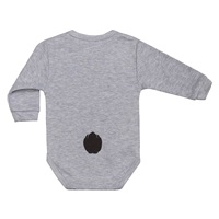 Csecsemő body hossú ujj New Baby Állat Nyuszi szürke