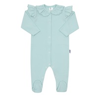 Baba pamut kezeslábas New Baby Stripes jégkék