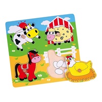 Gyermek fa puzzle Viga meglepetések Farm