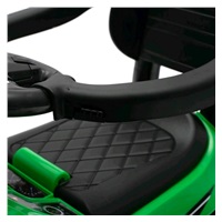 Zenélő bébitaxi vezetőrúddal Baby Mix RACER fehér (a csomagolás sérült)