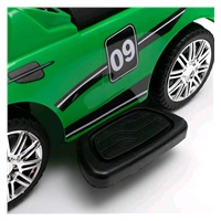 Zenélő bébitaxi vezetőrúddal Baby Mix RACER fehér (a csomagolás sérült)