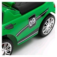 Zenélő bébitaxi vezetőrúddal Baby Mix RACER fehér (a csomagolás sérült)