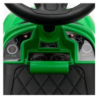 Zenélő bébitaxi vezetőrúddal Baby Mix RACER fehér (a csomagolás sérült)