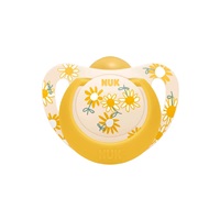 NUK Star baba cumi latex 18-36 h, sárga