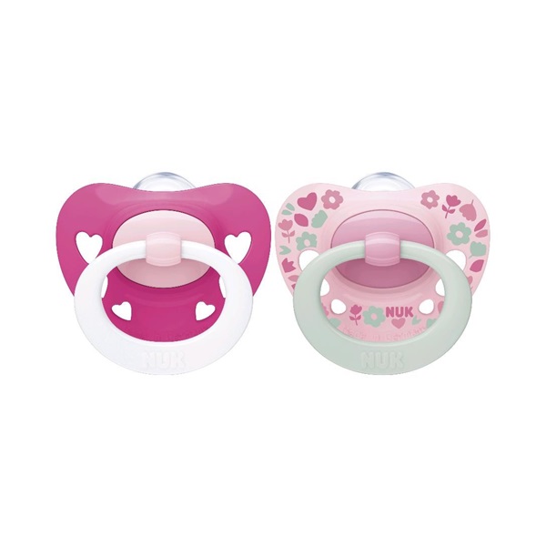 Baba cumi NUK Signature 6-18h 2 db lány