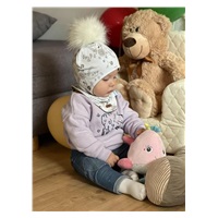 Őszi baba sapka és nyakba való kendő kislányoknak New Baby Special One