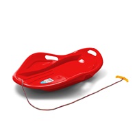 Gyerek hócsúszka popsi szánkó Kagyló Baby Mix PREMIUM KOMFORT 80 cm piros