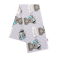 Flanel pelenka nyomtatott mintával New Baby szürke It's a BOY