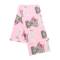 Flanel pelenka nyomtatott mintával New Baby rózsaszín It's a GIRL