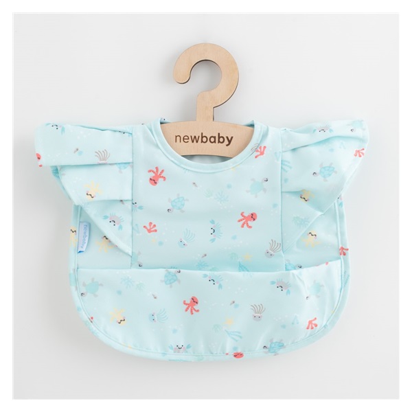 Baba luxus fodros előke New Baby fodros 35 x 27 cm
