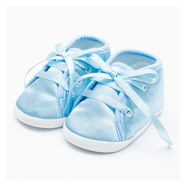 Baba szatén cipő New Baby kék 12-18 h