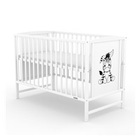 Gyerek kiságy New Baby BEA Zebra fehér