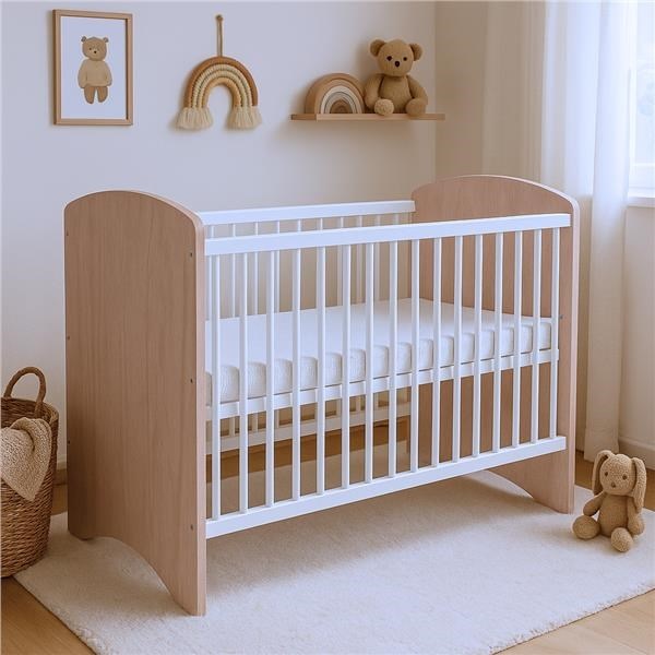 Gyerek kiságy New Baby LEO tölgy