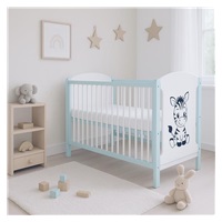 Gyerek kiságy New Baby ELSA Zebra fehér-menta