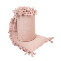 Rácsvédő kiságyba Belisima Muszlin old pink