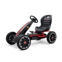 Go-kart Milly Mally Abarth pedálos gyerek gokart fekete