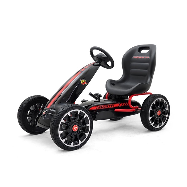 Go-kart Milly Mally Abarth pedálos gyerek gokart fekete