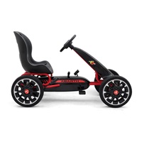 Go-kart Milly Mally Abarth pedálos gyerek gokart fekete