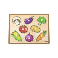 Fa betétes puzzle zöldségek Viga