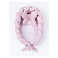 Fonott babafészek kisbabák számára Velvet  Belisima pink