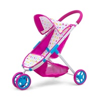 Játék golf babakocsi babáknak Milly Mally Susie Candy