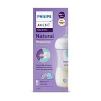 Baba cumisüveg Avent Natural Response 260 ml s szeleppel  Air Free elefánt