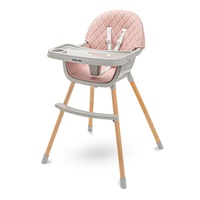 Etetőszék Baby Mix Freja wooden dusty pink