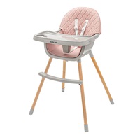 Etetőszék Baby Mix Freja wooden dusty pink