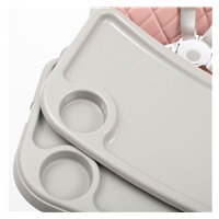 Etetőszék Baby Mix Freja wooden dusty pink