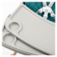 Etetőszék Baby Mix Freja wooden dusty green