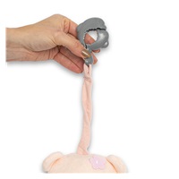 Gyerek plüss zenélős játék Baby Mix Maci rózsaszín