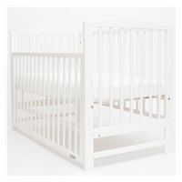 Gyerek kiságy New Baby LILLY leengedhető oldalráccsal fehér