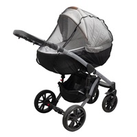 Luxus szúnyogháló cipzáras kocsira New Baby fekete