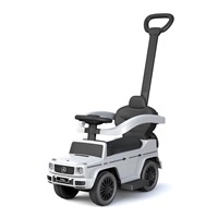 Bébitaxi tolókarral Mercedes Benz G-Class Baby Mix fehér