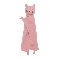 Muszlin szundikendő New Baby Cat pink