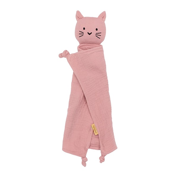 Muszlin szundikendő New Baby Cat pink