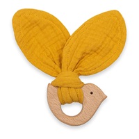 Baba rágóka madárral New Baby Bird mustard