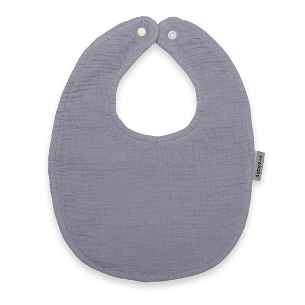 Muszlin baba előke New Baby grey
