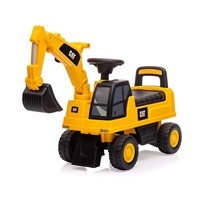 Gyermek zenélő bébitaxi kotró CAT Excavator  Milly Mally sárga