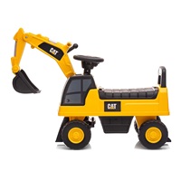 Gyermek zenélő bébitaxi kotró CAT Excavator  Milly Mally sárga