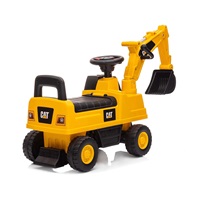 Gyermek zenélő bébitaxi kotró CAT Excavator  Milly Mally sárga