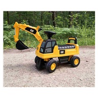 Gyermek zenélő bébitaxi kotró CAT Excavator  Milly Mally sárga