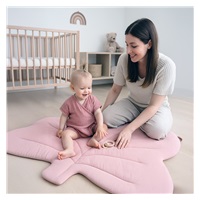 Gyermek muszlin alátét New Baby Maple Leaf pink