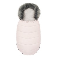 Gyermek lábzsák NEW BABY szőrmével dusty pink