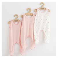 Baba rugdalózó New Baby Classic II Lány 3db rózsaszín