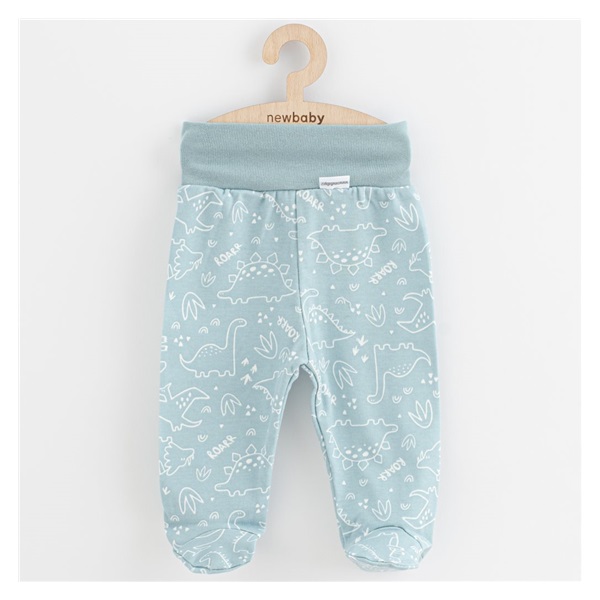 Baba lábfejes nadrág New Baby Classic II dinó menta
