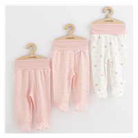 Baba lábfejes nadrág New Baby Classic II Lány 3 db rózsaszín