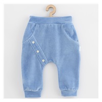 Baba plüss melegítő New Baby Suede clothes kék